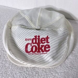 Vintage Diet Coke White Newsboy Style Cap Painter’s Hat Grandpacore Streetwear
